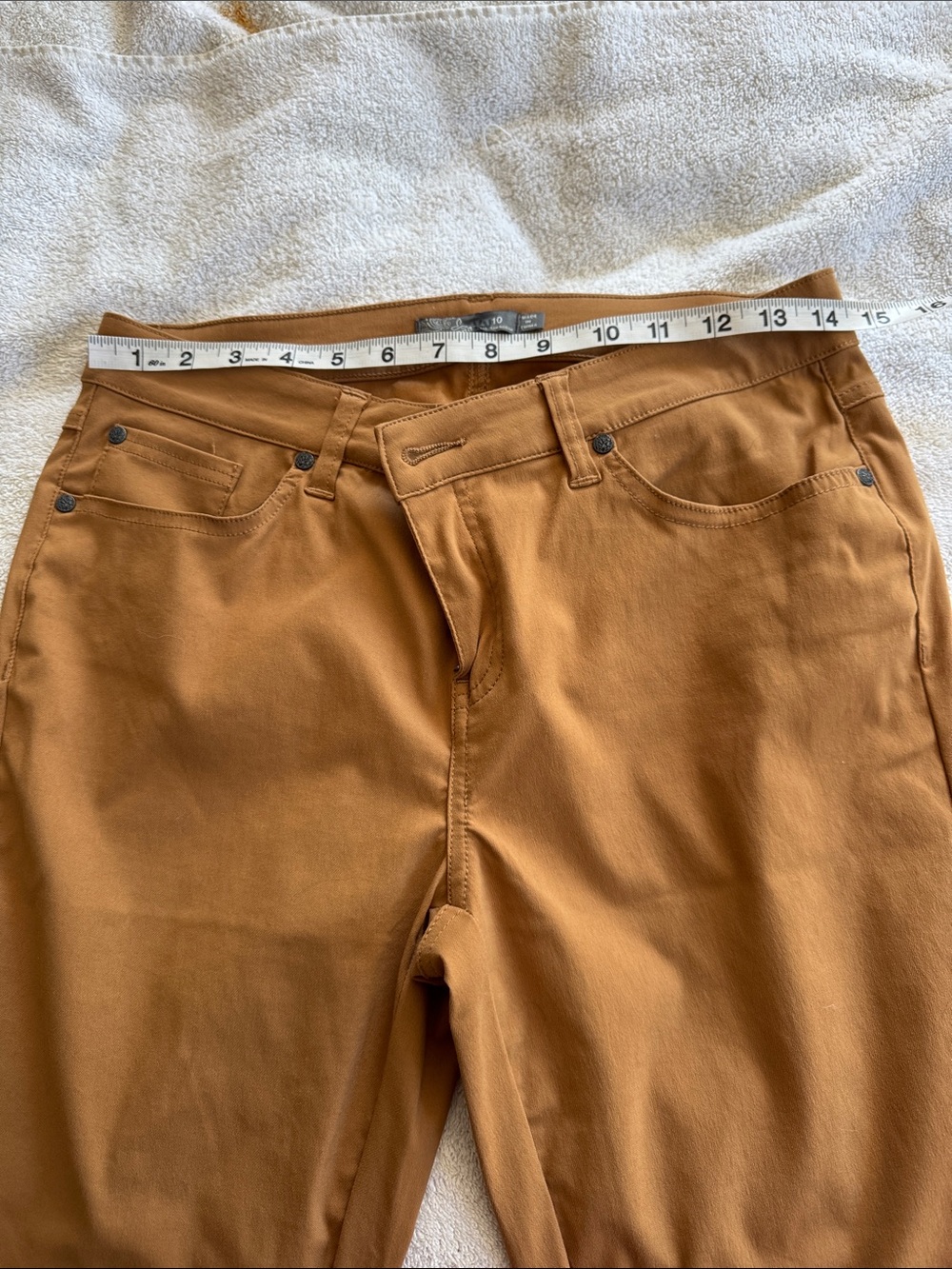 Prana Straight-Leg Jeans in Caramel